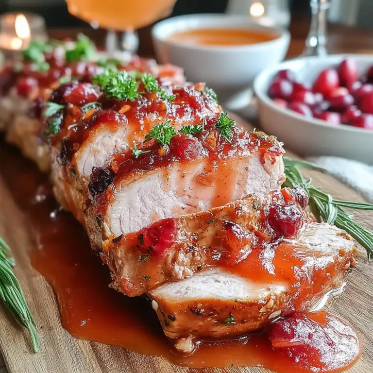 The festive season is upon us, and with it comes the joy of gathering around the table with family and friends. One of the highlights of holiday meals is the main dish, and nothing says “celebration” quite like a beautifully cooked pork loin. This Crockpot Cranberry Sauce Pork Loin brings together the warmth of the season and the convenience of slow cooking, making it an ideal choice for busy holiday schedules.