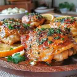 Zesty Air Fryer Lemon Garlic Chicken Thighs