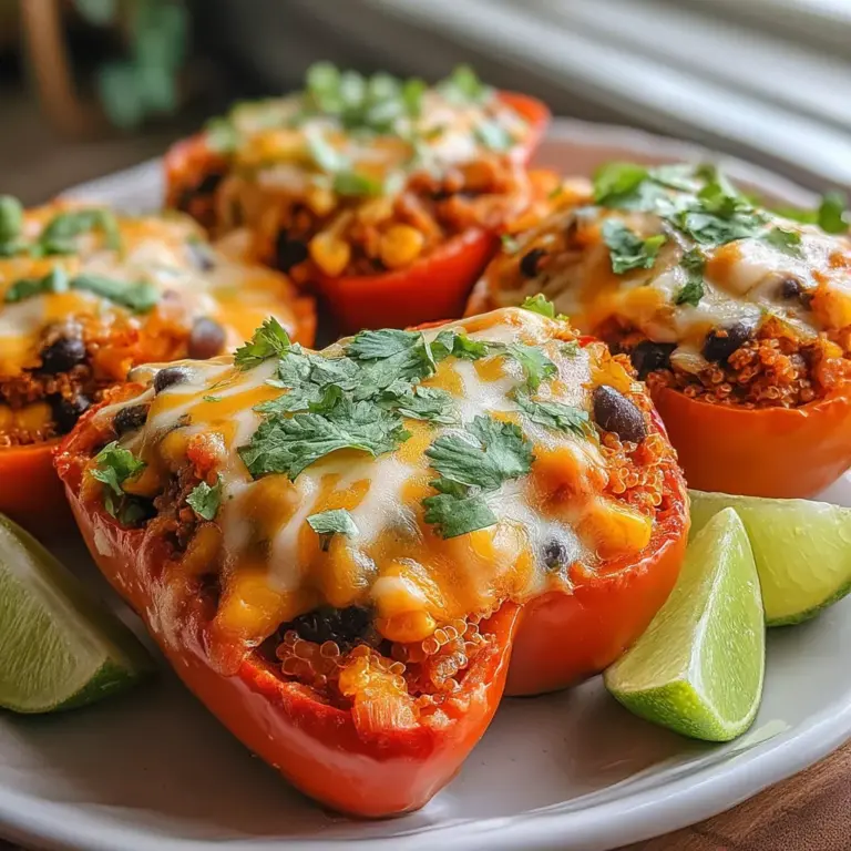 Hearty Accolade Stuffed Hearts are a delightful combination of vibrant flavors and nutritious ingredients, perfect for any occasion. These heart-shaped bell peppers are not only visually appealing but also packed with wholesome goodness, making them an excellent choice for family dinners or festive gatherings. The colorful presentation and healthy filling make this dish a standout on any table.