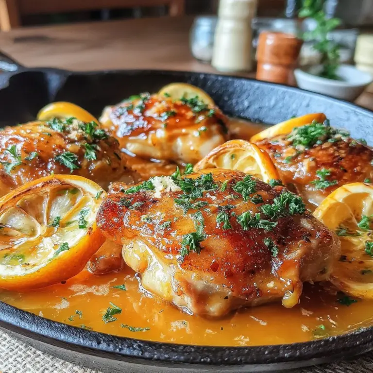 Zesty Lemon Butter Chicken Thighs are a delightful combination of succulent chicken and vibrant citrus flavors that will elevate your dinner table. This dish features juicy, tender chicken thighs enveloped in a rich, buttery, and zesty sauce, making it a perfect choice for any occasion. The refreshing notes of lemon provide a brightness that complements the savory elements beautifully, creating a meal that feels both comforting and invigorating.